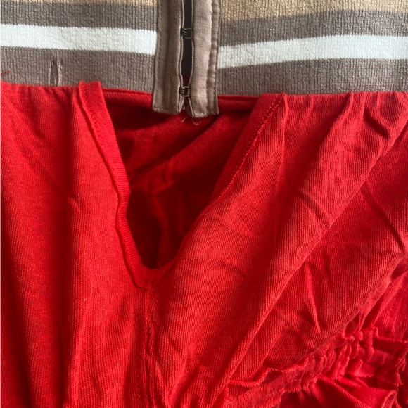 S 🔖 WE THE FREE Tube Top Crop Top Red Tan Brown Striped Band OB1031653 $58 - Picture 7 of 12